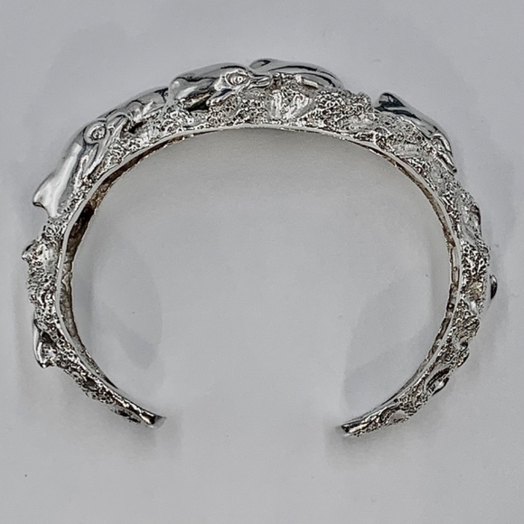 Kabana Sterling Silver Dolphin Cuff Bracelet - Picture 5 of 8